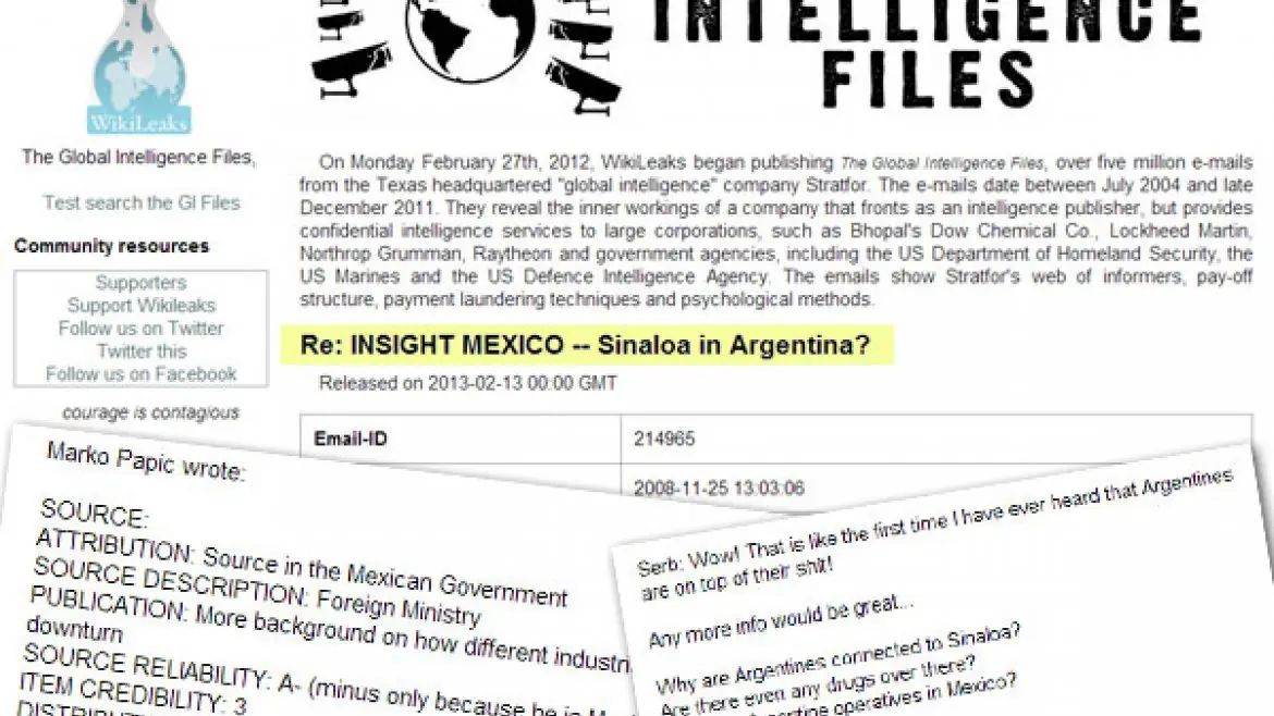 Alert sobre la presencia deCartel de Sinaloa en la Argentina