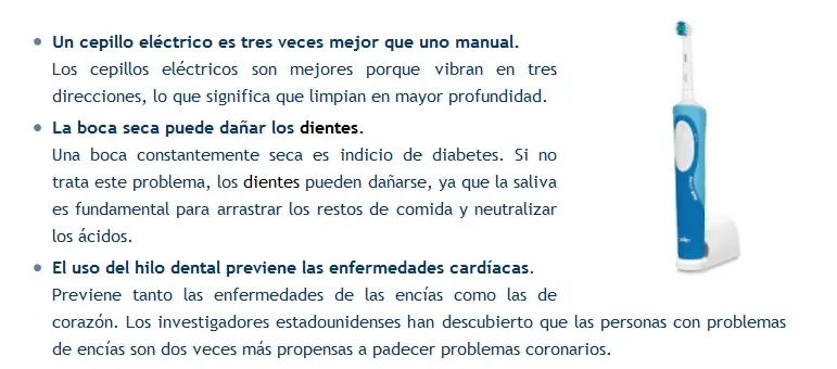 informate y cuida tus dientes