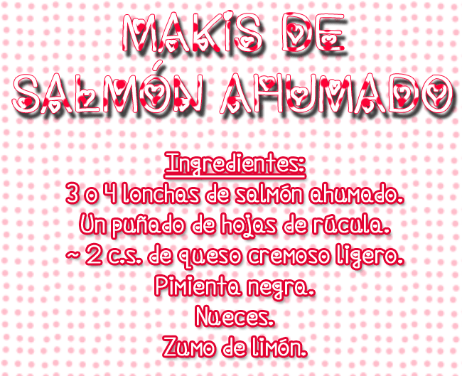 Makis de salmón ahumado