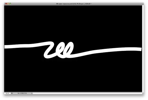 Photoshop: texto agua