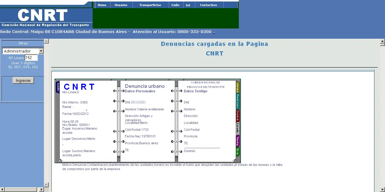 transporte