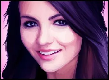 Cómo dibujar Victoria Justice paso a paso