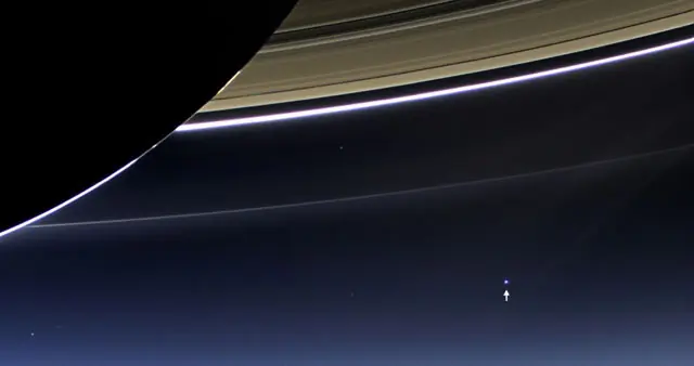 La Tierra, un 'pálido punto azul' desde Saturno