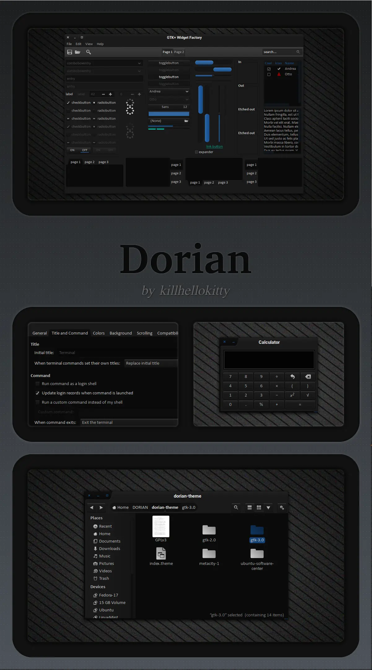 Dorian Tema para Ubuntu