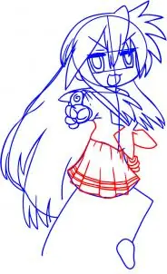Como dibujar a Konata (a mano)