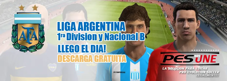 Ya podes descargar la Liga Argentina Pes 2013