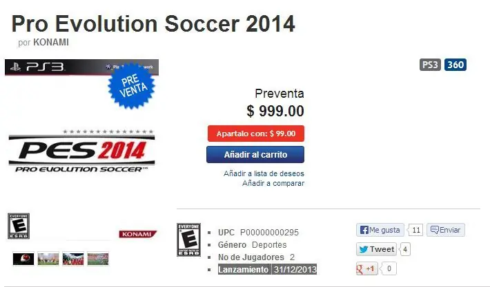 pes 2014 ya tiene precio y fecha de lanzamiento.