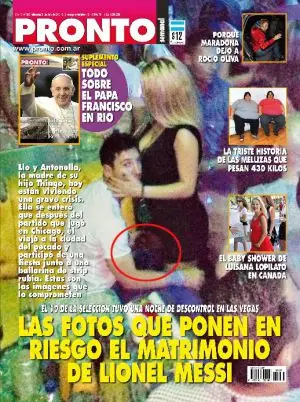 Las fotos de Messi con una ‘stripper’ son falsas