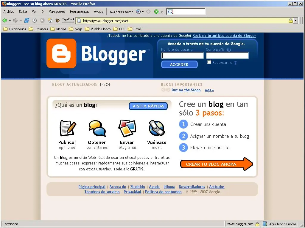 Megapost !!! Como hacer un blog gratis