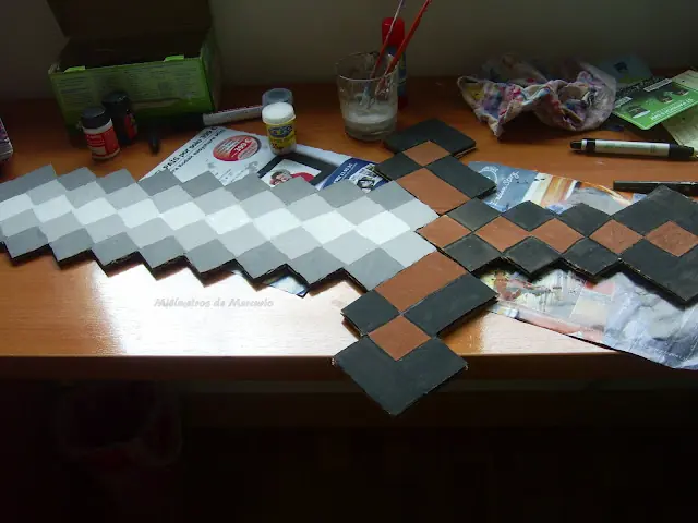 como hacer una espada de minecraft (tamaño real)