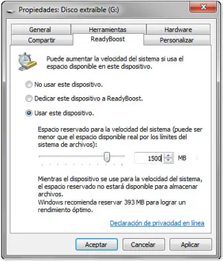Readyboost... acelera tu pc!