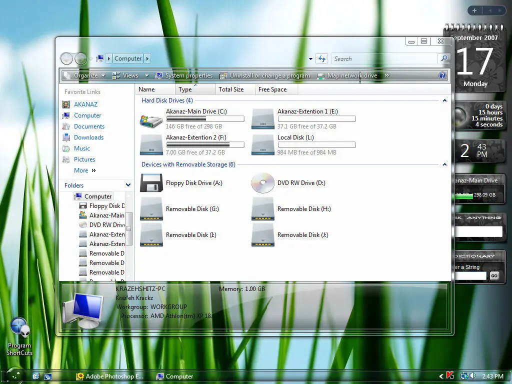 Pure Fxz Complete Visual Styles para Windows VISta