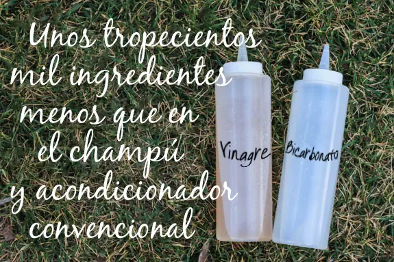 Champú casero a base de bicarbonato y vinagre