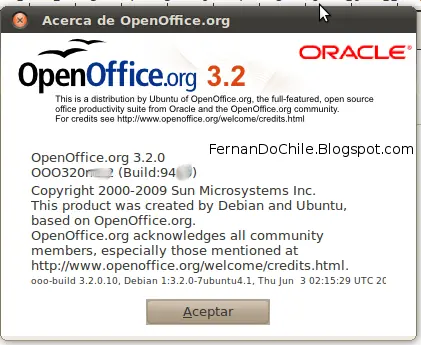 Como cambiar la traducion del Open Office 3.2