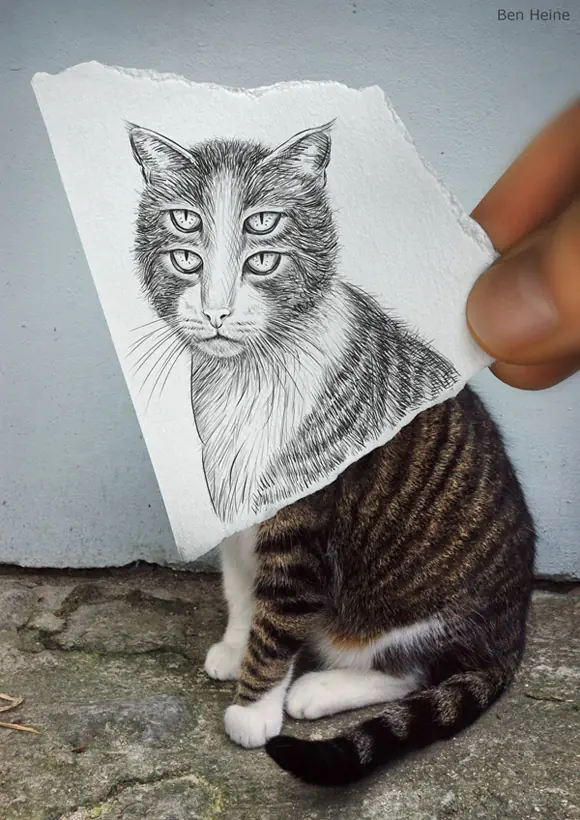 Ben Heine 'Lapiz, Papel & Camara'