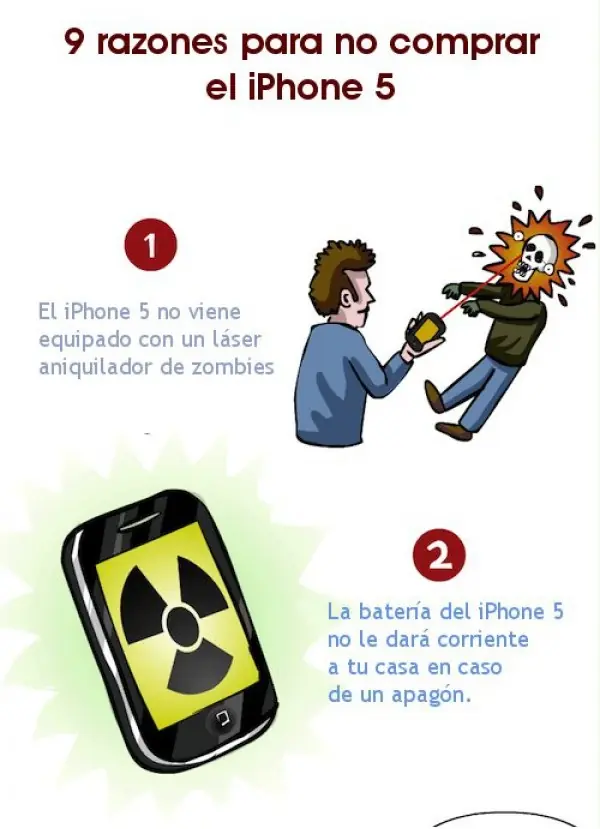 ¿Por qué no comprar el iPhone 5? (Humor).