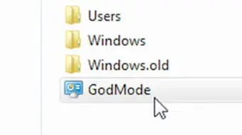 GodMode (Modo Dios): Carpeta de configuración (Windows 7)