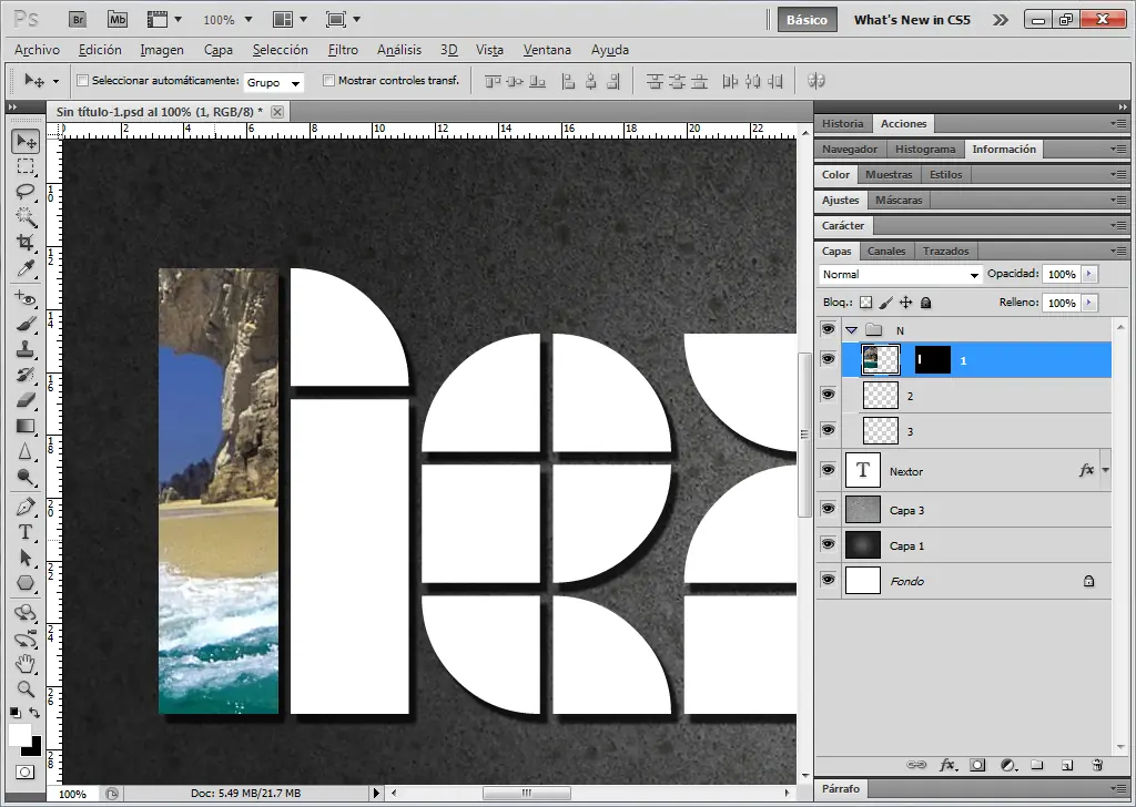 Tutorial Photoshop: Efecto de texto Fotomosaico