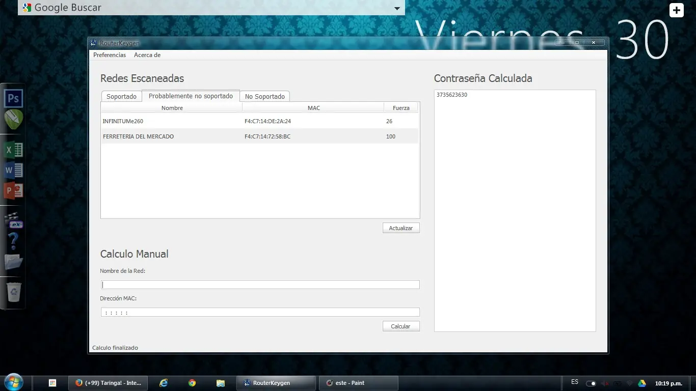 Contraseñas wifi con un click