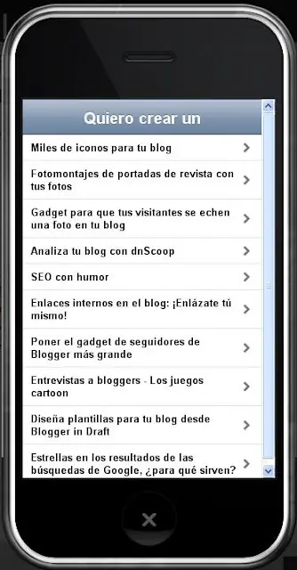 Has tu blogger en version movil y ponle la nueva vista(view)