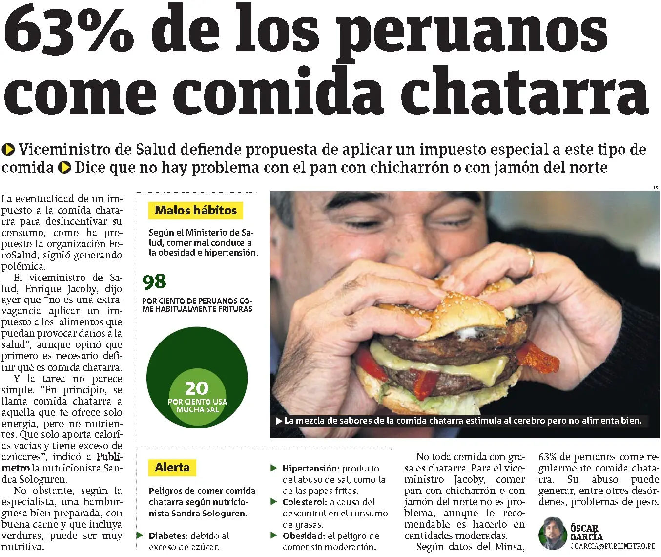 comida chatarra