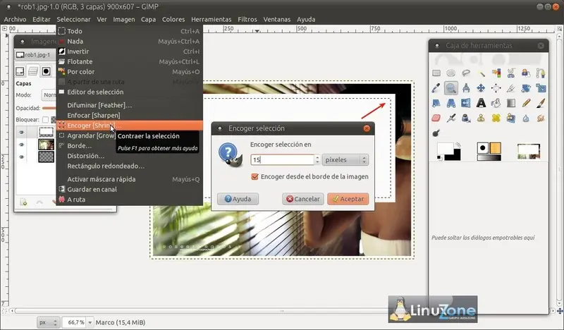 efecto con gimp