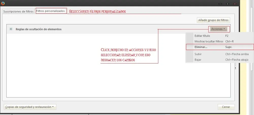 Bloquear publicidad en Firefox y Chrome
