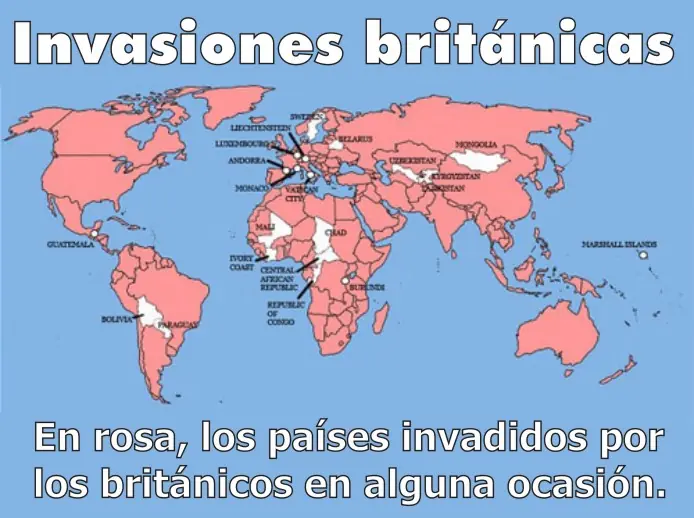 Inglaterra:ha invadido el 90% del planeta