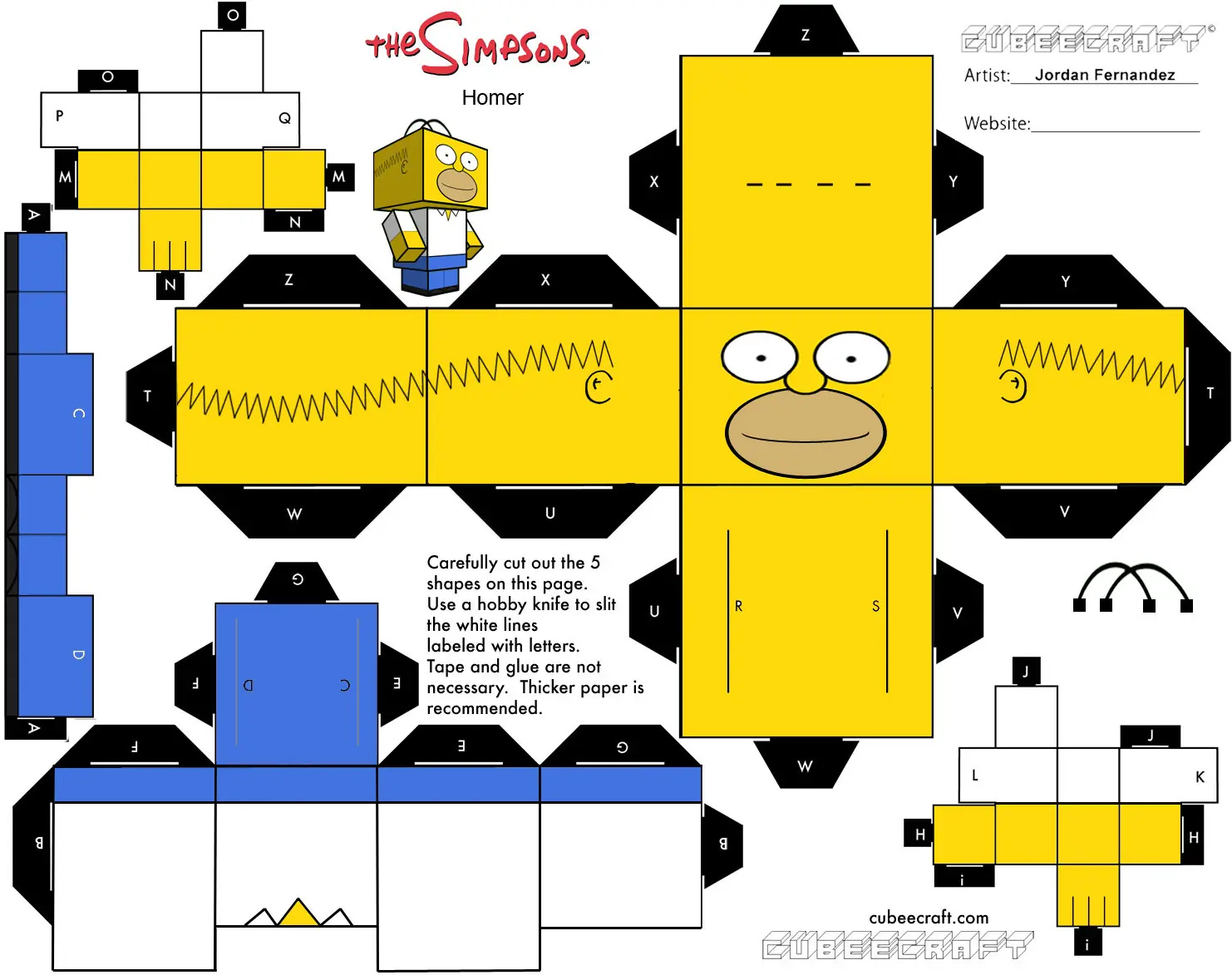 Cubeecraft de homero simpson modificado