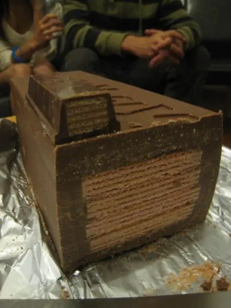 como hacer un chocolate gigante