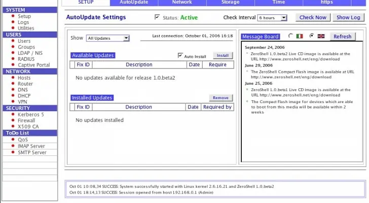Zeroshell 2.0 RC2