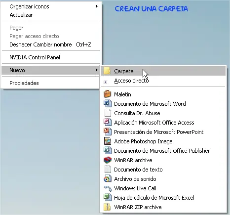 Como crear carpetas invisibles