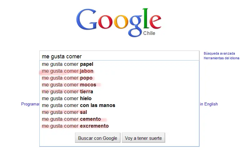 10 Búsquedas sorprendentes en Google