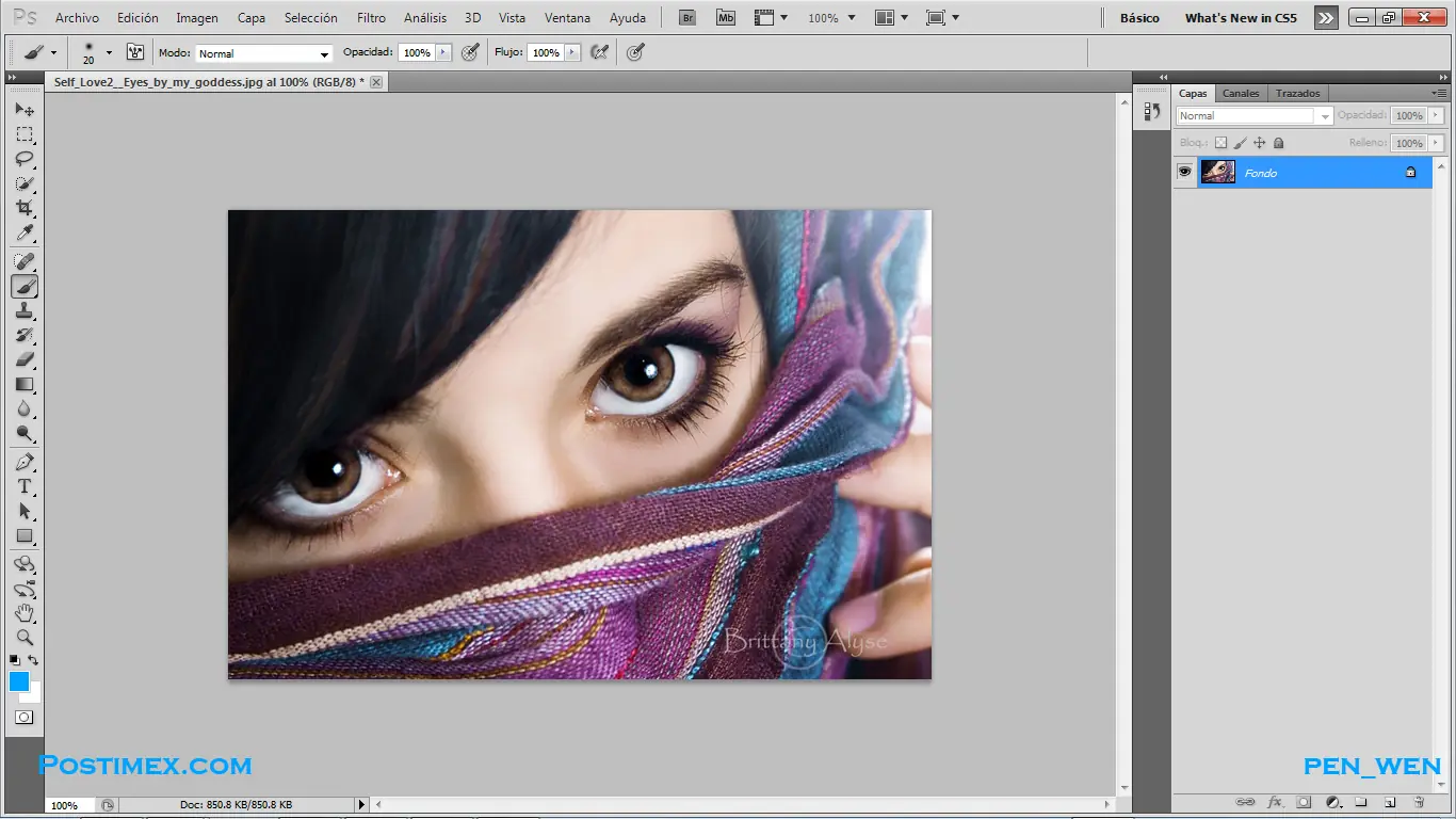 Tutorial Photoshop. Cambiar el color de los ojos y cabello
