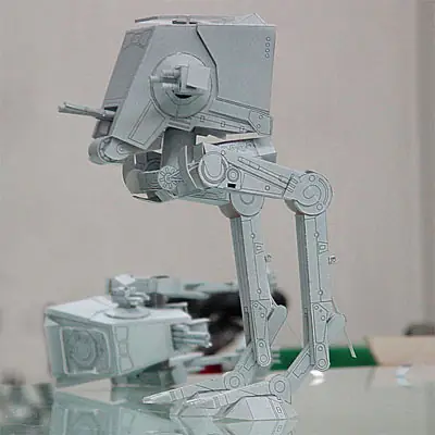 Papeercraft AT-ST (StarWars) recortable de papel