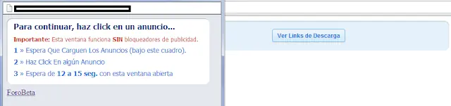 Spoiler popup de publicidad esperar 10 segundos.