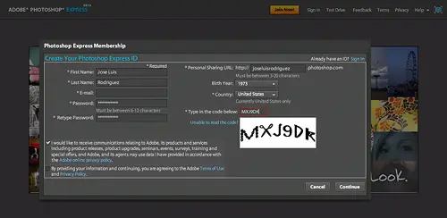 Editor de imágenes Photoshop online...