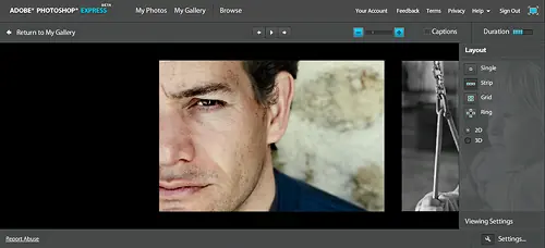 Editor de imágenes Photoshop online...