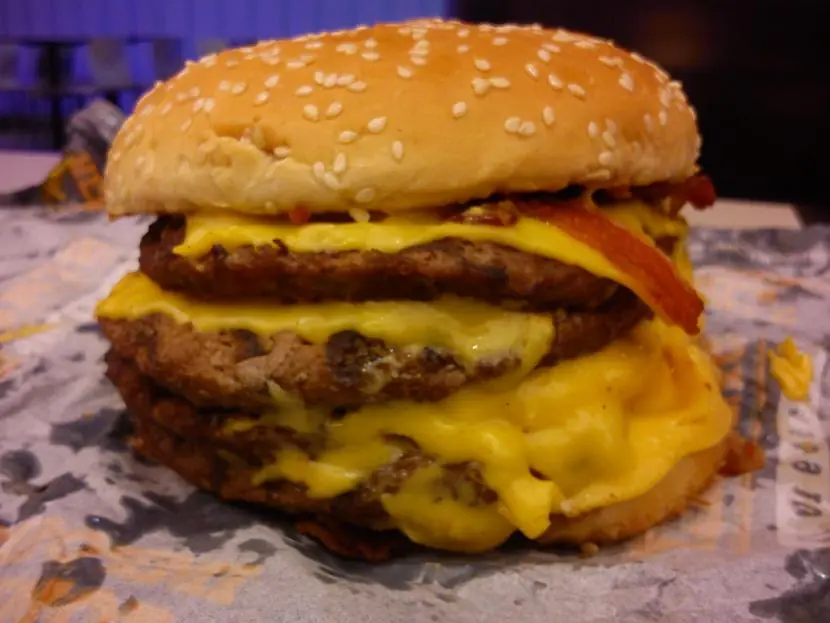 Stacker XL Cuadruple (Burger King). La bestia de carne!!
