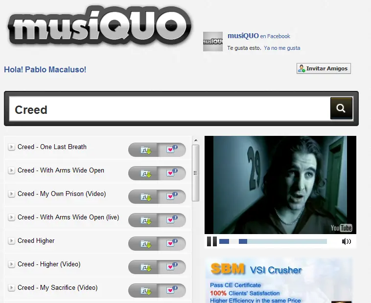 musiQUO, escucha, comparte y descarga musica desde facebook!