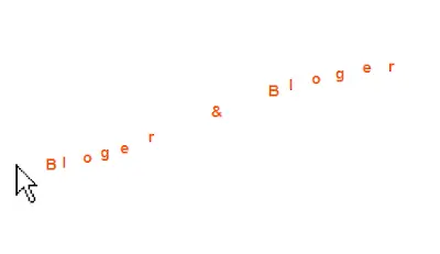 Pone en tu web un texto que siga al Cursor
