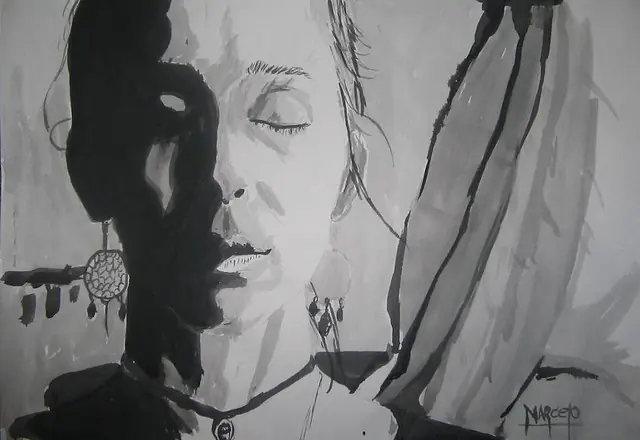 Algunos de mis dibujos [Mujeres en varios medios de dibujo]