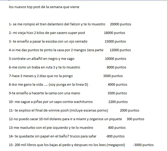 Te Adivino Los Proximos Top Post de la semana que viene