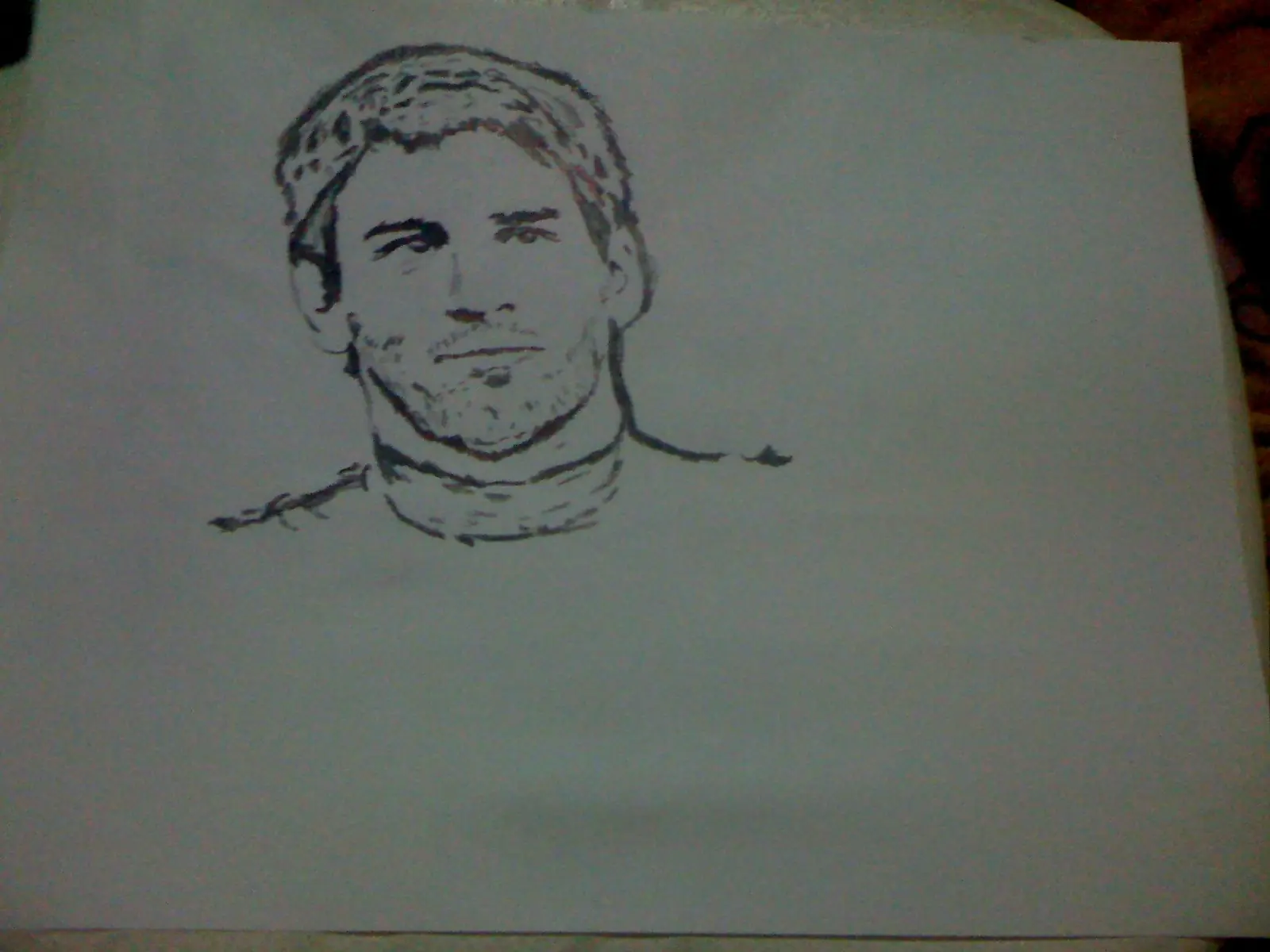 Dibujo del crack Leo Messi.
