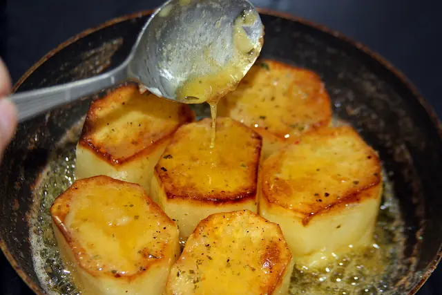 Receta: Papas Fondant.