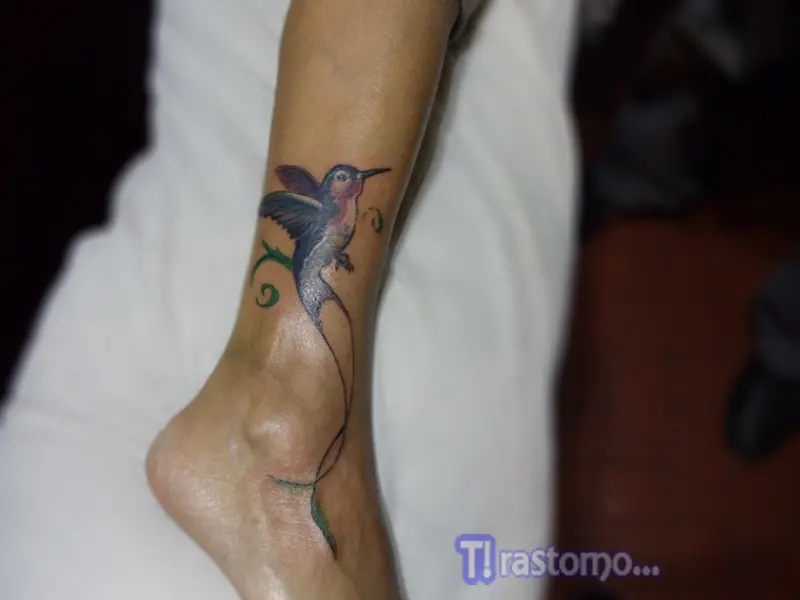 De hobby hago tatuajes... En esta ocasion un Colibrí.
