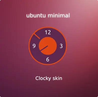 Clocky: Un widget de reloj para Linux