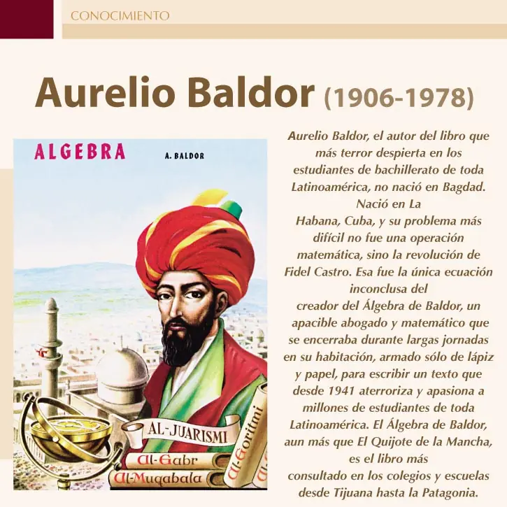 Autor del Baldor,lo sabias?