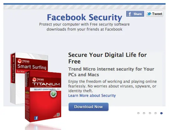 Facebook regala antivirus a sus usuarios