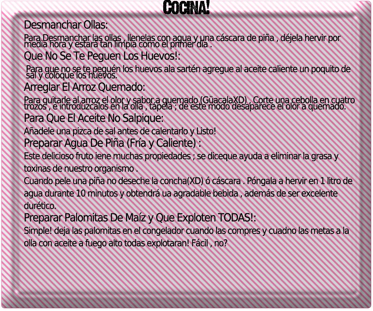 Soluciones Para La Vida Diaria! Megapost!